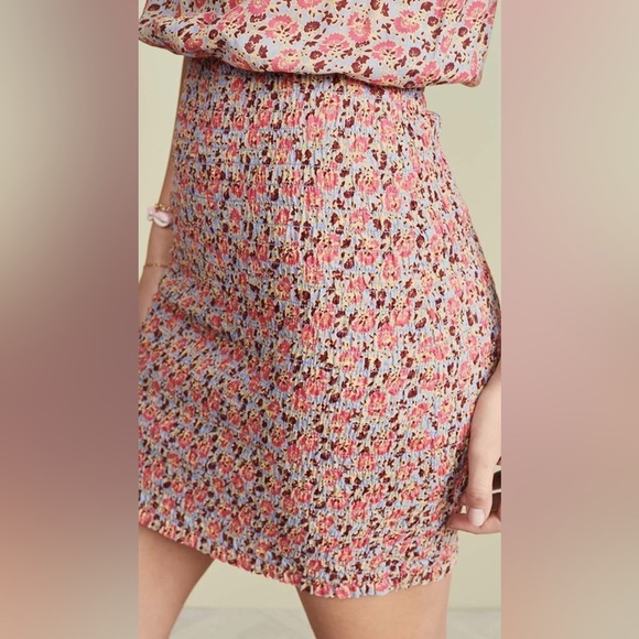 Free People Women's I'm Your Favorite Floral Mini Dress, Size L - Picture 4 of 15